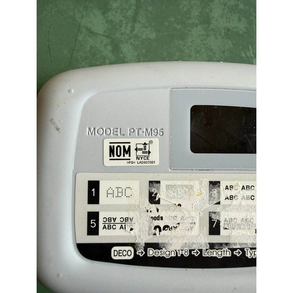 Brother P-Touch PT-M95 Handheld Label Maker Tested Working No Tape